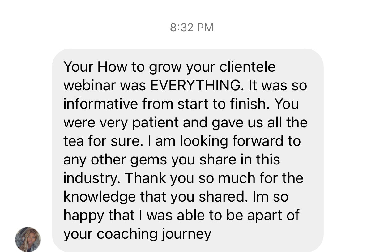 HOW TO GROW YOUR CLIENTELE WEBINAR